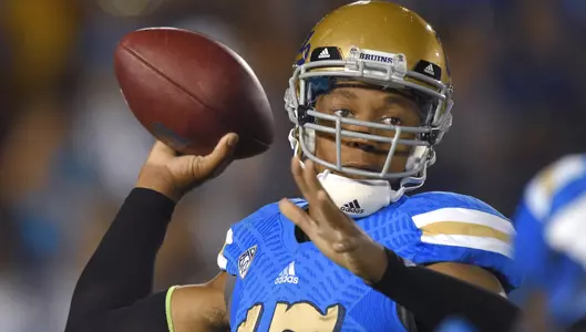 Hundley Passes for 396 Yards as No. 11 UCLA Beats Memphis