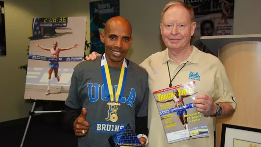 Coach Larsen and Meb
