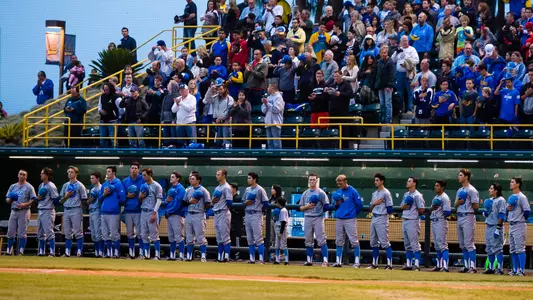 Team During Anthem (Photo by Scott Chandler)