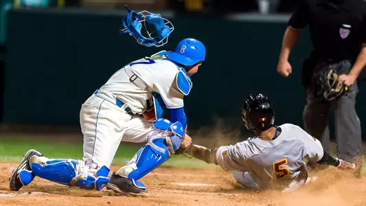 Daniel Rosica Tags Out Reggie Southall (Photo by Scott Chandler)