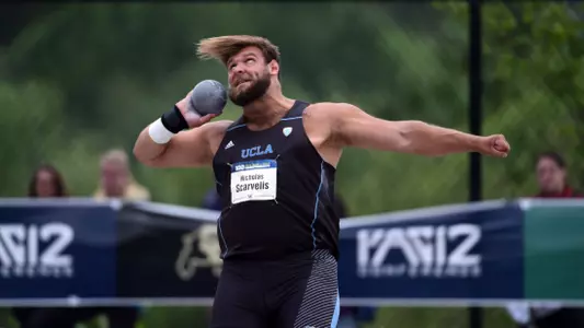 Nicholas Scarvelis Pac-12 shot put action