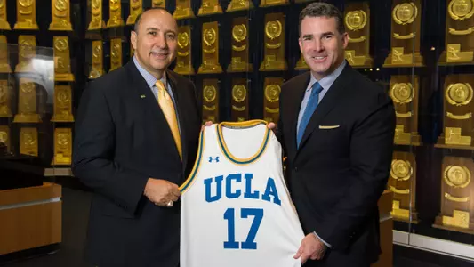 UCLA Athletic Director Dan Guerrero and Under Armour CEO Kevin Plank