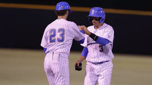 Christoph Bono and Coach Bryant Ward (Photo by Katie Meyers)