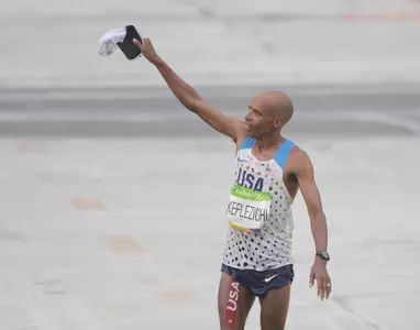 Meb Keflezighi - Olympics: Track and Field-Men's Marathon