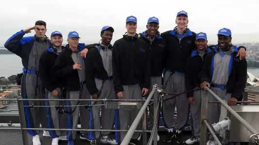 UCLA men's basketball at Sydney Harbour Bridge