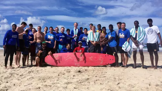 UCLA men's basketball going surfing