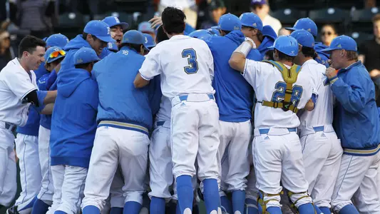 UCLA baseball team celebration from 2016