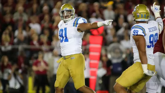 Jacob Tuioti-Mariner and Matt Dickerson - NCAA Football: UCLA at Stanford