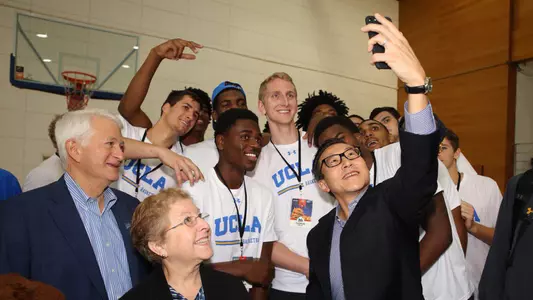 The Bruins with Alibaba's Joe Tsai
