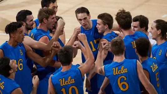 Men's Volleyball Huddle