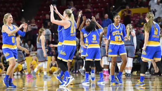 UCLA Team Celebration at Arizona State