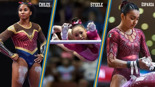 Jordan Chiles, Kalyany Steele, Frida Esparza