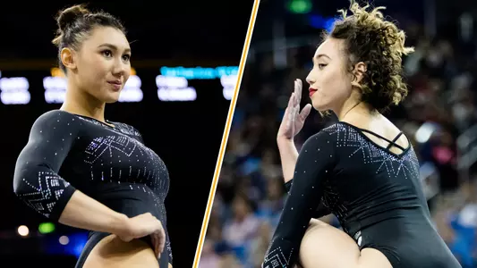Kyla Ross and Katelyn Ohashi (photos by Bailey Holiver)