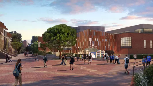 Rendering of the Mo Ostin Academic Center for Student-Athletes