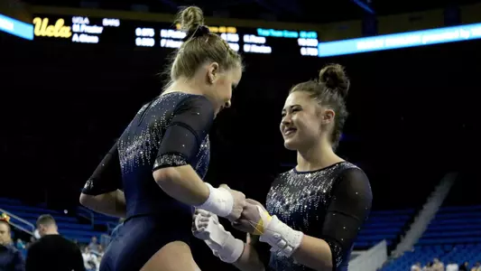 Madison Kocian and Macy Toronjo (photo by Sarah Zhao)