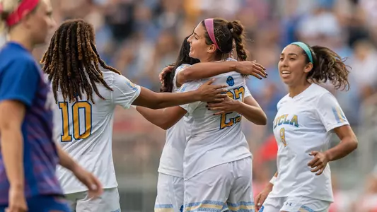 Celebrating Marley Canales's game-winner against Florida (photo by Scott Chandler)