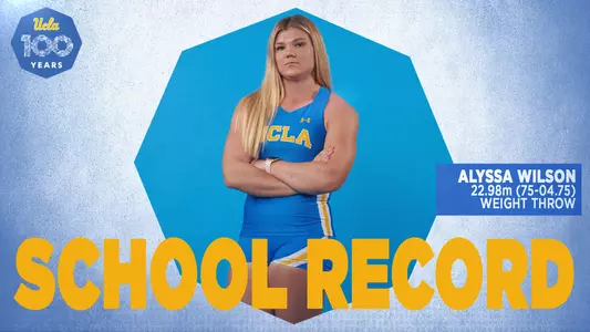 Alyssa Wilson_Weight Throw School Record