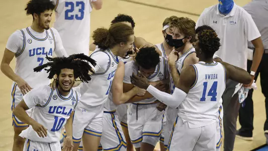 UCLA men's basketball celebrates