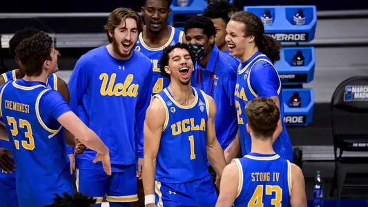 UCLA's team on the sideline