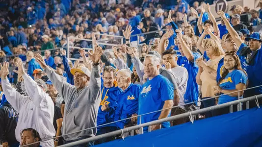 UCLA fans cheer at the 2019 UCLA vs. Oregon State football game