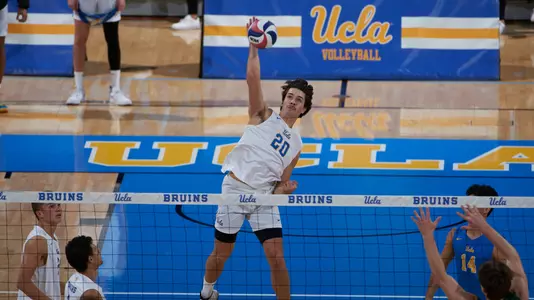 UCLA Athletics - 2022 UCLA Men's Volleyball versus the Concordia University Eagles. Pauley Pavilion, UCLA, Los Angeles, CA.February 23rd, 2022Copyright Don Liebig/ASUCLA220223_MVOL_078.NEF