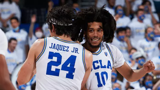 UCLA Athletics - 2021-2022 UCLA Bruins Men's Basketball team versus Villanova. Pauley Pavilion, UCLA, Los Angeles, CA.November 12th, 2021Copyright Don Liebig/ASUCLA211112_MBKC_0736.NEF