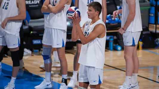 UCLA Athletics - 2022 UCLA Men's Volleyball versus the Ohio State University Buckeyes. Pauley Pavilion, UCLA, Los Angeles, CA.January 21st, 2022Copyright Don Liebig/ASUCLA220121_MVOL_0432.NEF