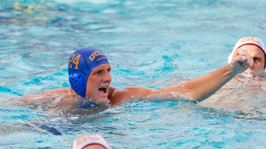 Tommy Gruwell celebrates a goal in the "Senior Day" win against USC on Nov. 11, 2022.