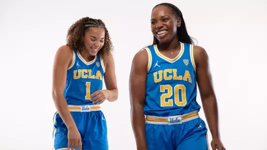 Kiki Rice and Charisma Osborne at Pac-12 Media Day (Oct. 25)