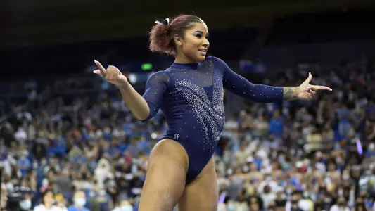 Jordan Chiles (photo by Jesus Ramirez)