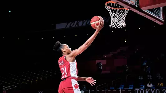 Nirra Fields layup at 2021 Tokyo Olympics