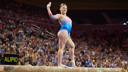 Ciena Alipio - UCLA Athletics - 2023 UCLA Women's Gymnastics versus the Oregon State University Beavers. Pauley Pavilion, UCLA, Los Angeles, CA.January 29th, 2023Copyright Don Liebig/ASUCLA230129_GYM_1141.NEF