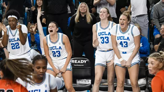Team celebrates vs. Princeton
