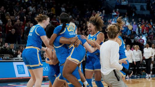 UCLA celebrates after upsetting Stanford (Mar. 3)