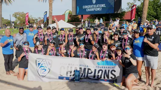 UCLA Beach VB celebrates Pac-12 Championship