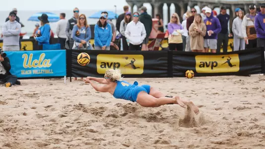 Rileigh Powers vs. LSU in Manhattan Beach, Calif.