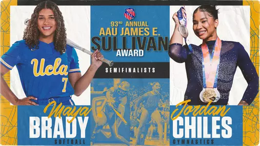 AAU Sullivan Award Semifinalists Maya Brady & Jordan Chiles