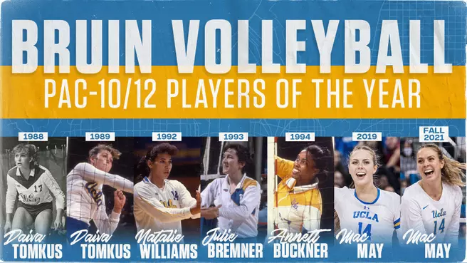 UCLA Women's Volleyball Conference Players of the Year