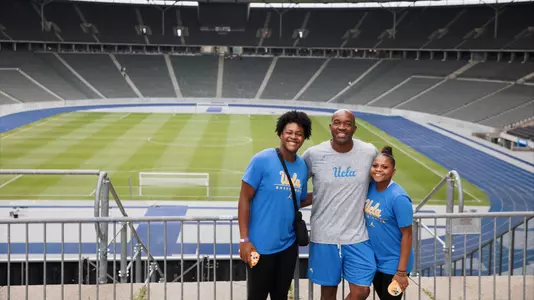 Christeen Iwuala, Stuart Hart and Londynn Jones_Berlin Olympic Stadium (Aug. 27, 2023)