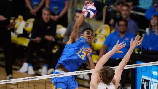 UCLA Athletics - 2024 UCLA Men's Volleyball versus Long Beach State 49er's at the 2024 NCAA Men's Volleyball Championship, Walter Pyramid, Long Beach, CA.
May 4th, 2024
Copyright Don Liebig/ASUCLA
240504_MVOL_0630.NEF
