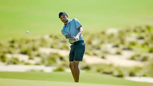 Omar Morales plays a shot on the fifth hole during a practice round ahead of the 2024 U.S. Open at Pinehurst Resort & C.C. (Course No. 2) in Village of Pinehurst, N.C. on Wednesday, June 12, 2024. (Logan Whitton/USGA)