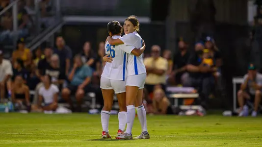 Emma Egizii celebrates with Sammy Sanchez