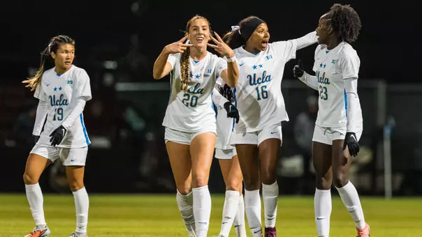 Bella Winn celebrates the game-tying goal