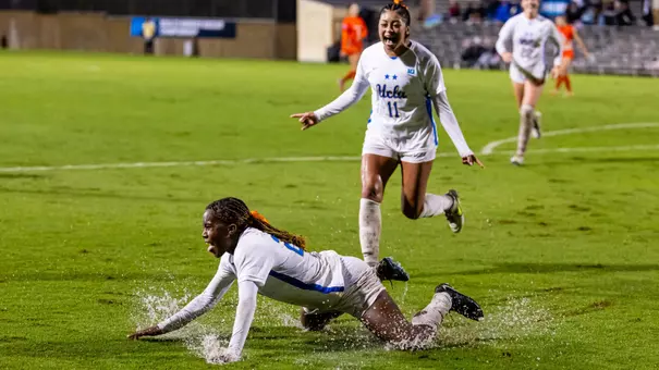 Payten Cooper celebrates her goal against Pepperdine