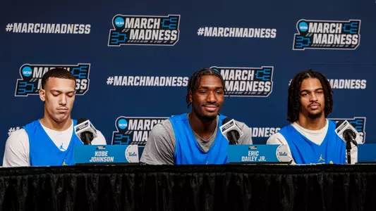Kobe Johnson, Eric Dailey Jr., and Skyy Clark