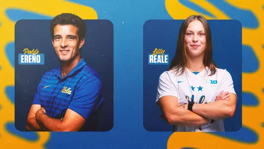 2024-25 Big Ten Medal of Honor winners Pablo Ereño and Lilly Reale