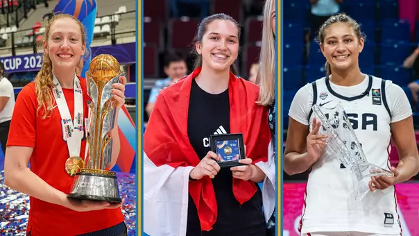 FIBA Medalists_Gianna Kneepkens_Lena Bilic_Sienna Betts
