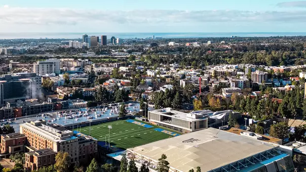 UCLA Athletics drone shot
