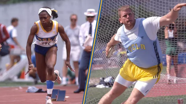 Gail Devers and John Godina