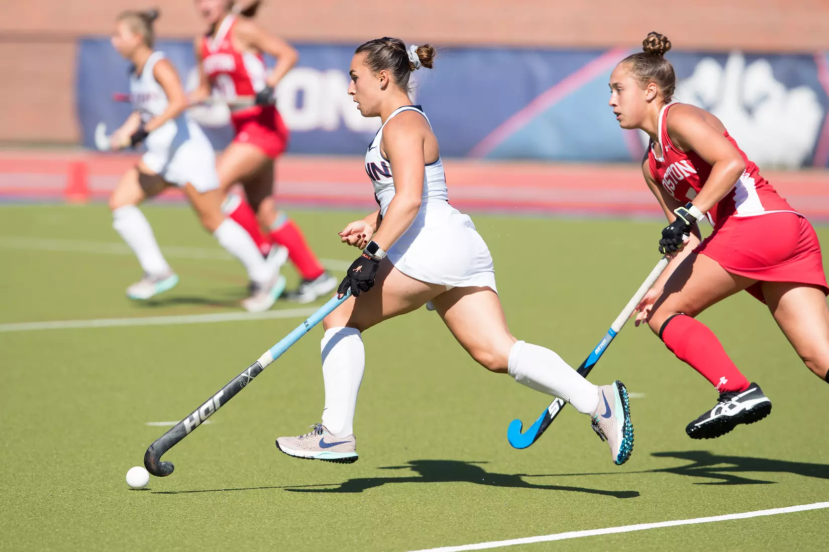 Liz Romano chases the ball vs. BU.